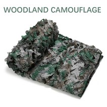 위장 그물 군사 훈련 그라운드 쉐이드 사냥 은폐 울타리 태양 보호소 파티 장식, WOODLAND CAMOUFLAGE+15m x 4m