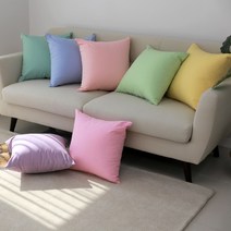 동광 스토리 Cotton 100% 옥스포드지 마카롱 컬러 쿠션커버