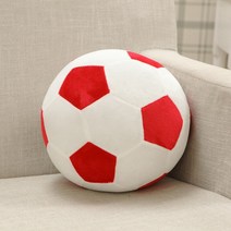 대형 축구공 모양 인형 큰 공모양, 적백, 45cmcm