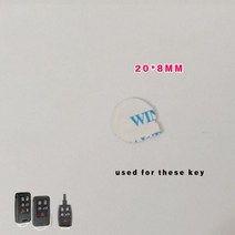 BMW차키 BMW스마트키 교체 복사 자동차 키 스티커 볼보 아우디 포드 랜드 로버 vw 미니 원격 셸 커버 로고, 13 for volvo_01 2PCS