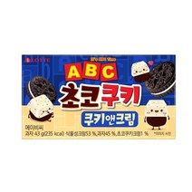 칠성 사무실간식 탕비실간식 롯데 ABC초코쿠키 쿠키앤크림 과자세트 간식추천 43G 32개, 25세트