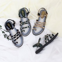 홍당무 찡장식 스트랩 쪼리 샌들 3color 1.8cm