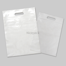나이스팩 PE 링 지퍼쇼핑백 흰색 6종, 100개, 15cm x 25(4)cm