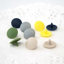 오렌지미싱 T단추 썬그립 플라스틱 스냅단추 10세트 똑딱이 티단추 단추, 1세트, 11mm파랑