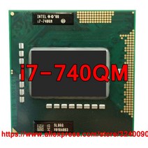 노트북 프로세서 원래 인텔 코어 i7 740qm 1 73ghz 2 93ghz i7 740qm 쿼드 코어 i7 740q pga988 slbqg 모바일 cpu 노트북 프로세서, 없음
