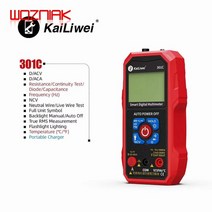 Kailiwei-301CNCV 디지털 멀티미터 6000 카운트 자동 범위 AC/DC 전압계 플래시 백 라이트 대형 스크린 테, 03 301C
