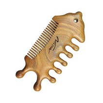 나진 나무 물고기 빗 괄사 NJ404, 1개