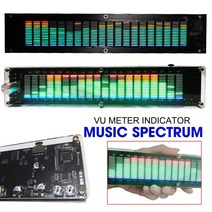 JTWO 휴대용금속탐지기 오실로스코프 LED 오디오 스펙트럼 DIY 키트 AK2515 분석기 VFD 사운드 레벨 미터 V, 한개옵션0