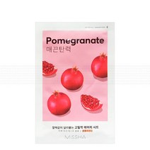미샤 에어리 밀착 시트마스크 19g(석류)10매, 10개입, 1개