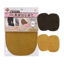 가와구찌 팔꿈치 무릎 수선 패치 덧대기 패드 가죽 의류 리폼 수선용품, 베이지
