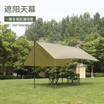 블랙코팅타프 암막 하비 큰 면 터널 원터치 미니 타프, 300x300cm, 딥그린