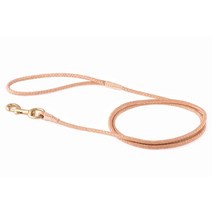 Alvalley 스냅 클립이 있는 브레이드 가죽 강아지 목줄 강아지용 반려동물 리드 부드러운 수제 소형 중형 대형견용 사이즈 블랙 123cm 또는 4피트 미디엄 USA 미국, 123cm or 4ft - Medium, Tan