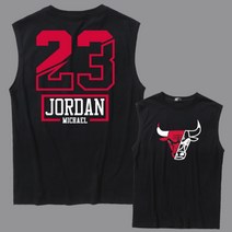 스트릿볼 마이클조던 23JORDAN NBA나시 시카고불스 면 빅사이즈 남자 민소매