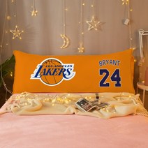 바디필로우 NBA 농구 로고 대형 롱쿠션, 1.8m침대에적합(커버+코어분리및세척가능), 브라이언트 24호 베갯잇+인서트