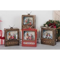 바이블코리아 특별한 X-mas 소품 크리스마스 TV 워터볼 4Type, B 산타