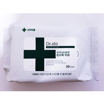 닥터아토 향균 손소독 콧물전용 수딩 클렌징 티슈 물티슈, 닥터아토 손소독티슈, 1개