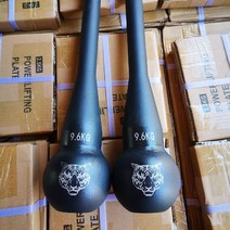 클럽벨 파워블럭 방망이 곤봉형 누오 덤벨, 블랙, 6KG