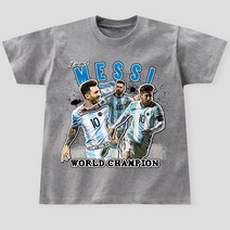 남녀공용 메시 레터링 프린트 그래픽 오버핏 반팔 티셔츠