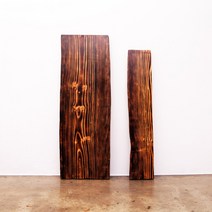 VERDE 탄화 버닝 스타벅스 10인 8인 6인 4인 우드슬랩 통원목 테이블 상판, 버닝 우드슬랩 스틸테이블 4인식탁 1500형