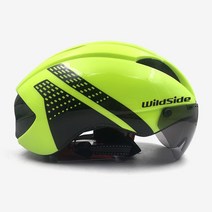 자전거 라이딩 고급 헬멧 aero 헬멧 tt time 트라이얼 사이클링 헬멧 남성 여성 고글 race road bike helmet with lens casco ciclismo, m, 그린 블랙 1 렌즈