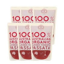 오스트레일리안오가닉푸드 코 클랙식 토마토 파사타 500g Australian Organic Food Co Classic Tomato Passata, 6팩
