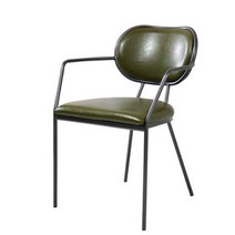 체어아울렛 벤츠레자 철제의자 카페의자 업소용의자 인테리어 의자, 그린