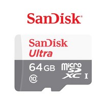 샌디스크 지넷시스템 H2 마이크로SD카드 64G 울트라 MicroSD 어댑터증정, 64GB