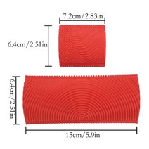 2 개/대 고무 롤러 브러시 모조 나무 Graining 벽화 홈 인테리어 아트 엠보싱 DIY 브러쉬 그림 도구, [01] A