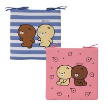 브라더 슬림 스펀지 사각 방석 쿠션 사무실 좌식 식탁 의자 식탁 방석, 핑크