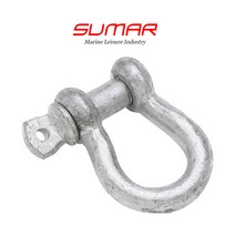 보트 바우 앵커 샤클 14mm 아연도금, 단품