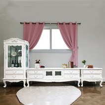 엔틱가구 올리비아 화이트빈티지 거실장세트 빈티지가구, 단품