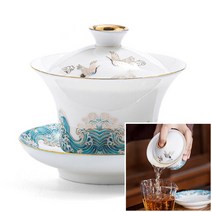 개완 녹차 보이차 다기 1인다기 도자기 120ML H-3