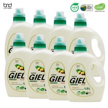 [세제혁명] NEW지엘플러스 액체세제 1.8L 8통, 상세 설명 참조