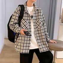 남자셔켓 남성 오버핏 셔츠 봄 재킷 A21