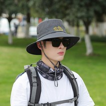 메쉬 탑 통풍 벙거지 사파리 모자 썬 버킷 햇 그레이