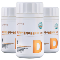 자주가게 레몬밤 단델리온 민들레 추출물 복합물 식약청 인증 LDE 500, 3개, 30g