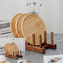 TYDL 원목 접시꽂이 월넛, 중(5칸)