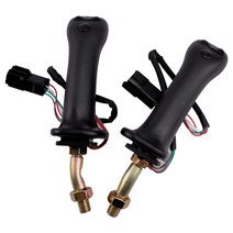 2pcs 블랙 왼쪽 앰프 오른쪽 3 버튼 굴삭기 조이스틱 핸들 두산 dh dx150 215 225 300 370-9c에 적합