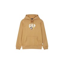 갭 [GAP Adults 갭] [남성] 미키 앤 로고 후드 티셔츠_카멜 5113127012 874132