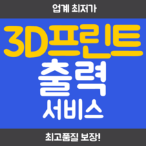 3D프린트 출력 서비스 고품질 보장