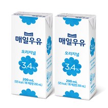매일유업 매일우유 멸균우유 오리지널, 200ml, 12개