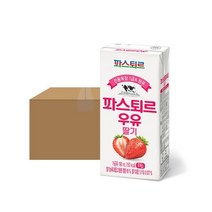 파스퇴르 전용목장 190mL 딸기우유 24입, 파스퇴르 전용목장 190mL 딸기우