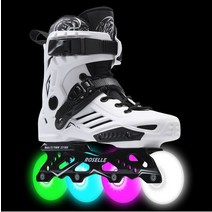 [SW] 롤러 스케이트 성인 롤러 스케이트 인라인 스케이트 초급 남성 및 여성 롤러 스케이트 신발 전체 세트, 43, 색깔4