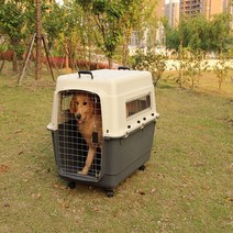 케이엔피 강아지이동장 반려동물이동장 켄넬, 전체 회색