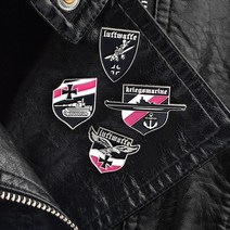 미니산소통 공기통 4 개대 ww2 wwii 전투기 군함 독수리 탱크 독일 luftwaffe 공군 브로치 핀 배지 옷깃 핀 브로치 남성용, 없음