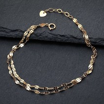 골드앤 18K 러브 두줄 팔찌