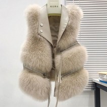 여성 모피 밍크 롱 베스트 조끼 패션 가짜 코트 캐주얼 스트리트웨어 자켓 양복 세련된