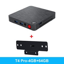 Beelink T4 Pro 미니 PC N3350 Win 4GB DDR4 64GB eMMC 듀얼 HDMI USB 2.4G WiFi PK AK3V, 6.T4 Pro with Bracket - Intel