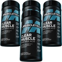 머슬테크 클리어 머슬 HMB 프리 애시드 베타 TOR 1000mg 소프트젤, 84개입, 4개