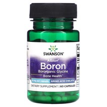 스완슨 Swanson 알비온 Albion Boron 보로가닉 글리신 보론 붕소 6mg 60캡슐, 상품